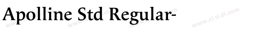 Apolline Std Regular字体转换